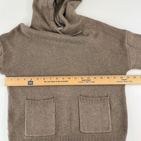 A New Day Women's Brown Hooded Sweater Viscose Polyester Nylon Size S Small - Picture 5 of 9